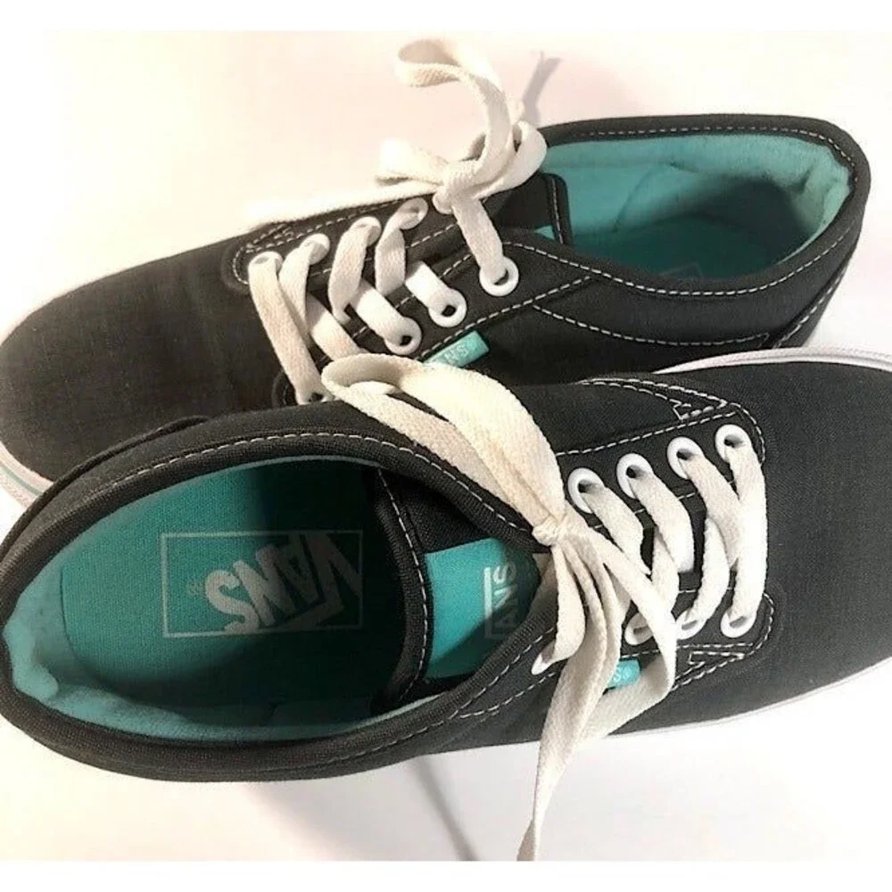 VANS Dark Blue,Aqua lined Double Layer Sneakers Women's Size 7